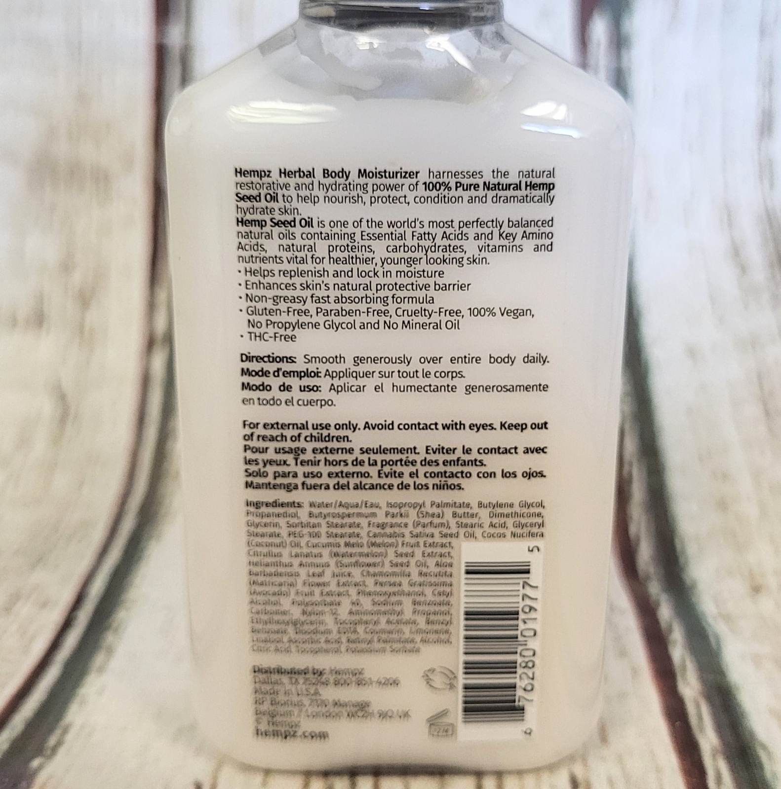 LOT OF 5 NEW, HEMPZ Fresh Coconut & Watermelon Herbal Body Moisturizer,2.25oz EA