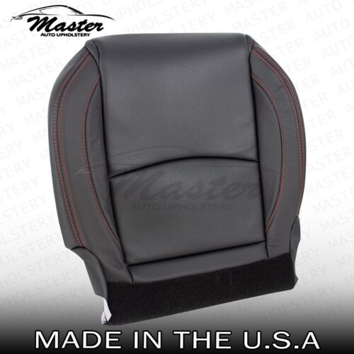 2014 Fits Mazda 3 LEFT & RIGHT Bottom Black Leather Seat Cover Perforated - Picture 4 of 10