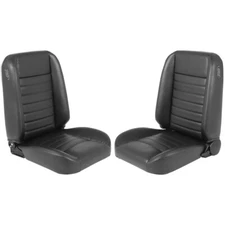 TMI Pro Classic Cruiser Collection Bucket Seats Black With Black Stitching