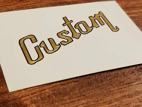 Fibson Style Custom Waterslide Decal. Your Brand, Your Name. 100% Custom Decals - Picture 6 of 12