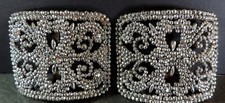 Pair Antique French Cut Steel Shoe Buckles