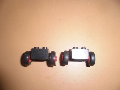 Lego 2x Stein 2x2 Achse Rad Reifen 14x4 3139 3137c01 rot schwarz es27