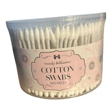 Wendy Bellisimo  500 Cotton Swabs No Residue New