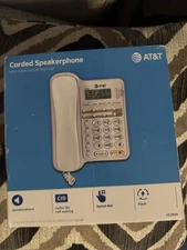 AT&T CL2909 Corded Phone with Speakerphone and Caller ID/Call Waiting White 