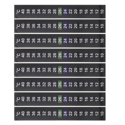 8 Pcs Thermometeraufkleber Für Aquarium Wasserthermometer Temperaturstreifen