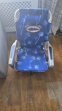 Tommy Bahama Backpack Folding Beach Chair - Blue Used 