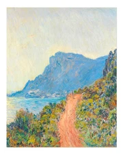 Claude Monet Coastal Path Poster Wall Art Print Premium Quality