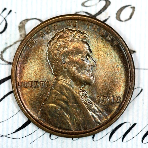 * 1918-P * SUPERB+ GEM BU MS LINCOLN WHEAT PENNY * FROM ORIGINAL COLLECTION