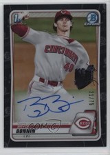 2020 Bowman Draft Chrome Picks Black Refractor /75 Bryce Bonnin Auto 16s2