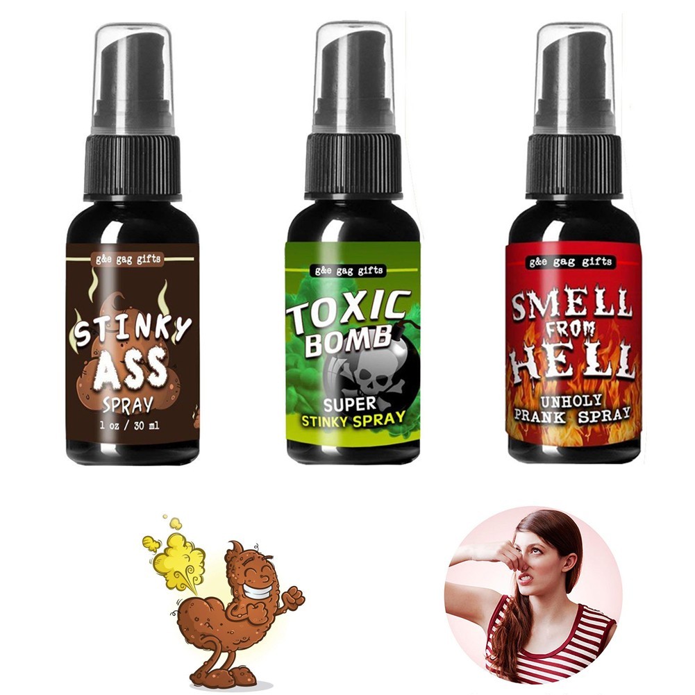 30ML Novelties Liquid Fart Gag Prank Joke Spray Can Stink Bomb Smelly  Stinky Gas