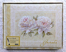 New Keepsake Boxed GUEST BOOK 40 Lined Pages Chrysanthemums/Mums Lang Wedding