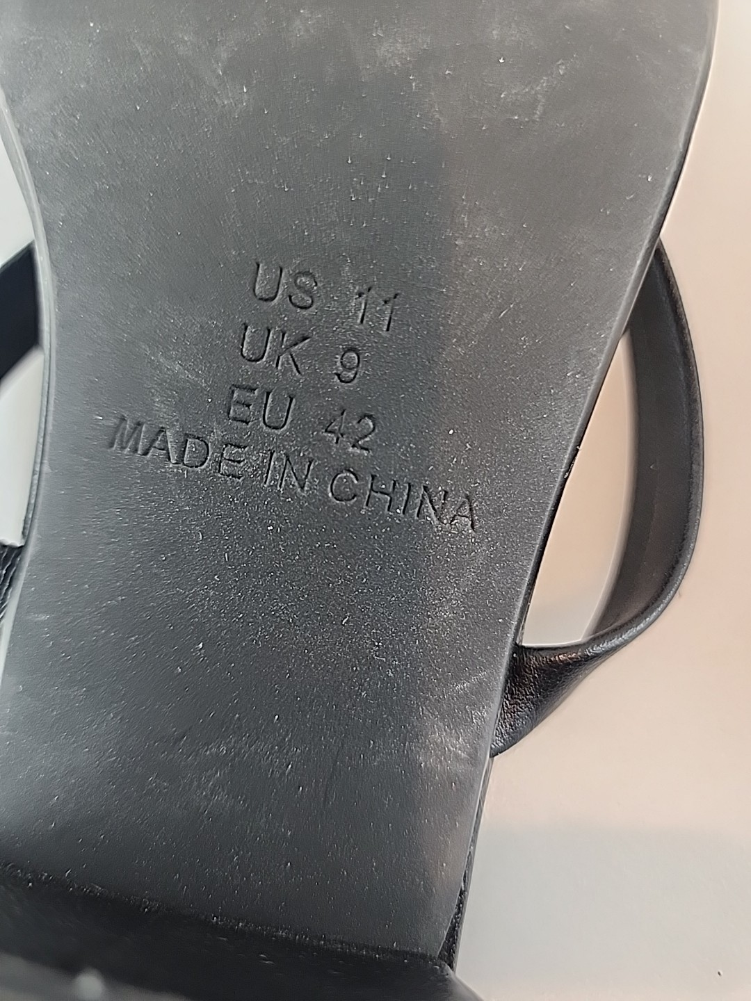 AMAZON ESSENTIALS Thin 2 Strap Slide Sandals Heel… - image 6