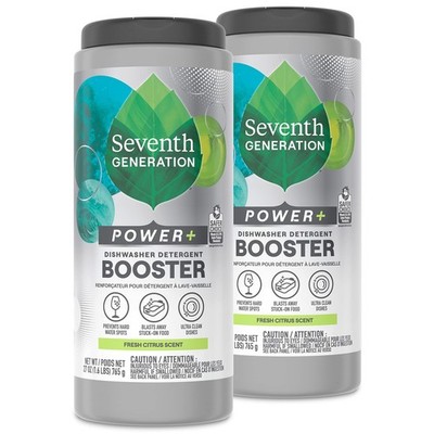 Seventh Generation Power+ Dishwasher Detergent Booster, Fresh Citrus, 27oz