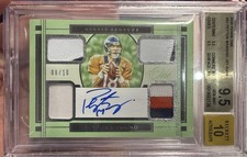 2020 Panini One - Quad Patch Autographs Peyto...