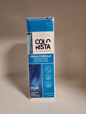 L'Oreal ColoRista Semi-Permanent Temporary Hair Color Metallic Blue #01      S10