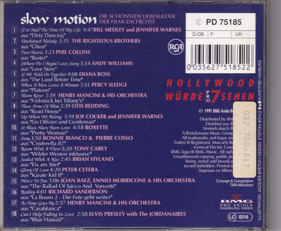 -2291- Slow Motion - Die schönsten Liebeslieder -CD- - Bild 2 von 2