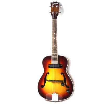 Jazz Ukulele F hole 26'' Mini Acoustic 4 Strings Ukelele With Pickup