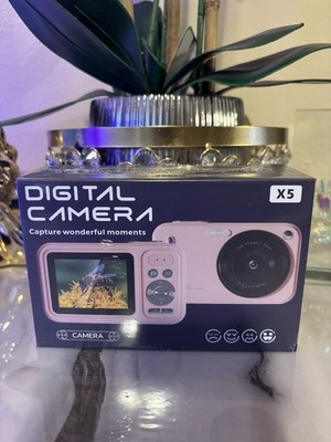 X5 Compact Digital Camera 16x Optical Zoom HD Mega Pixels Pink f/2.2 Aperture
