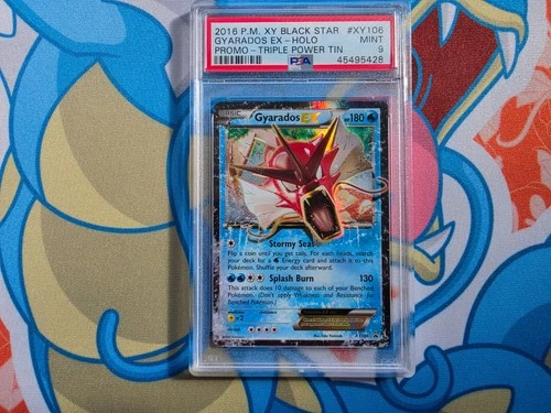 Gyarados EX - 2016 Pokemon XY Black Star Promo Triple Power Tin #XY106 - PSA 9