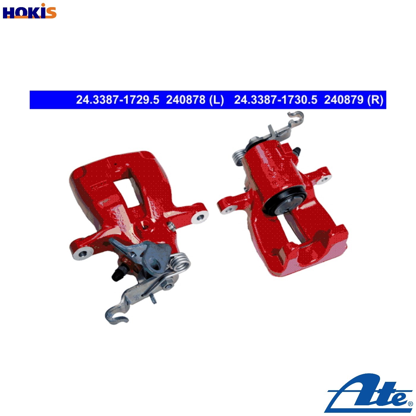 BRAKE CALIPER 24.3387-1729.5 FOR SKODA OCTAVIA/II/Combi LAURA VW BORA GOLF/Van