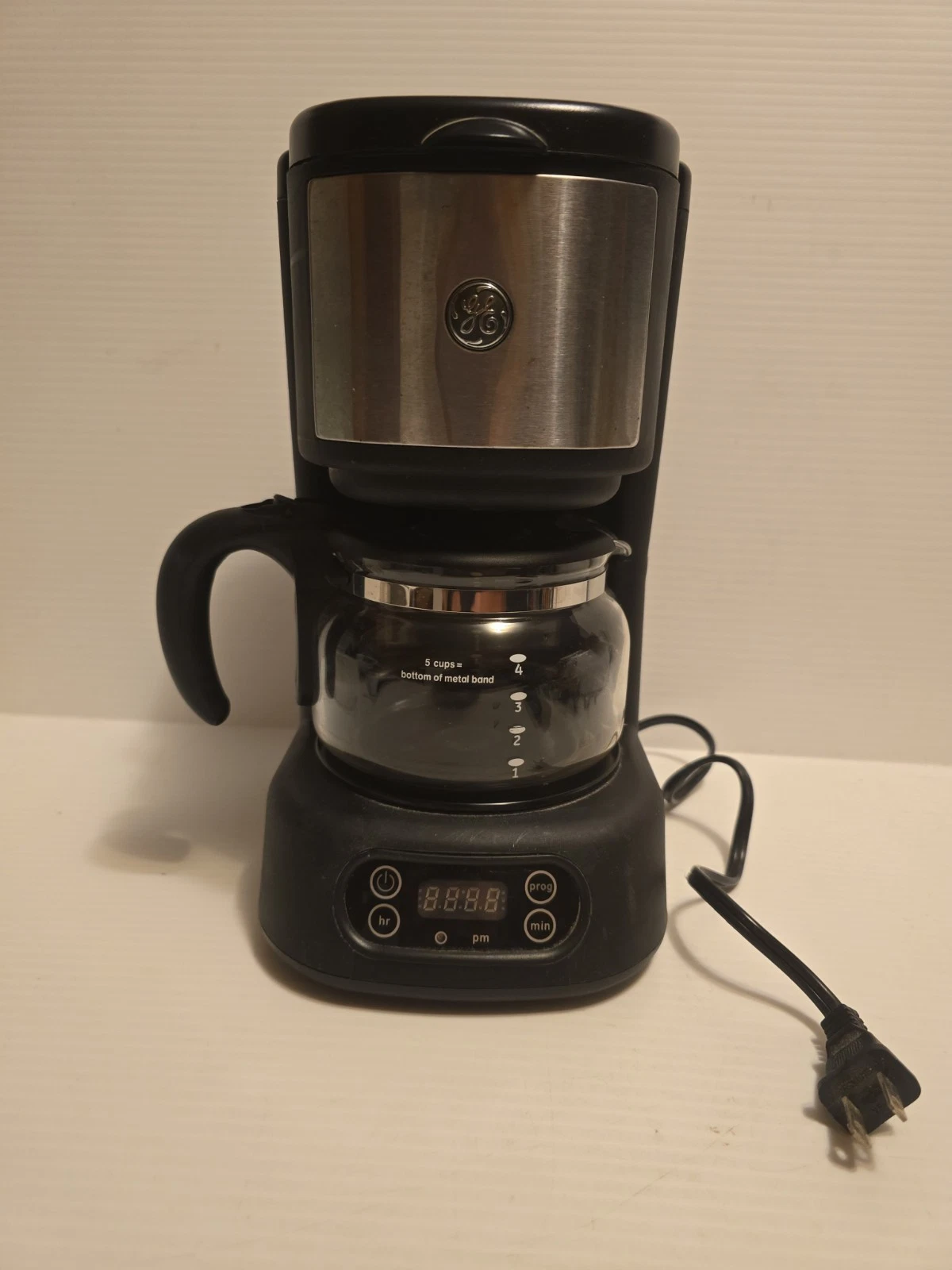 GE 5 Cup Digital Coffee Maker Model # 169208 Tested And Working