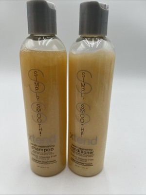 Simply Smooth Xtend Keratin Replenishing Shampoo & Conditioner 8.5 Oz Pack 2