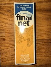 VTG Clariol Final Net Concentrate Hairspray Non Aerosol 8oz Unscented 1971-78