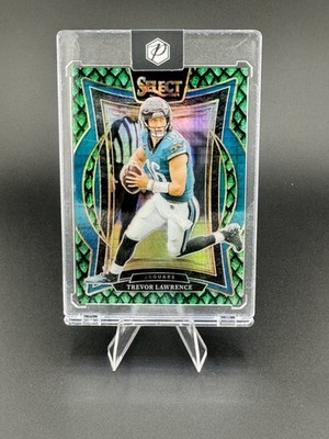 Trevor Lawrence Jaguars Concourse Dragon Scale Prizm /81 #98 Panini 2024 Select