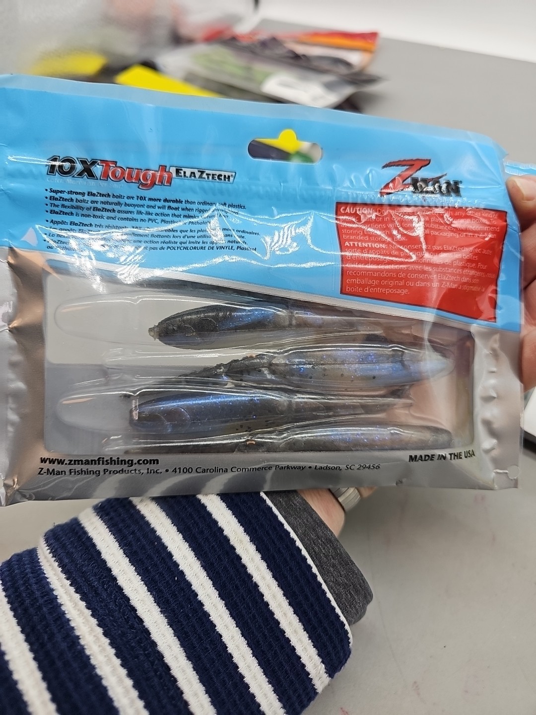 z-man zman chattershad 4.5" chatterbait jackhammer Bluegill The Deal Lot Of 3 - Image 6