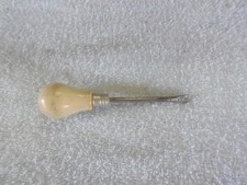 Vintage 4" Mini Screwdriver, Light Bulb Shape Handle, GE Logo Lamps on end