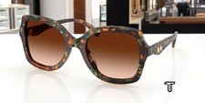 COACH HC8410U 584474 Cw225 Jade Pearl Tortoise Brown Grad 56 Women's Sunglasses