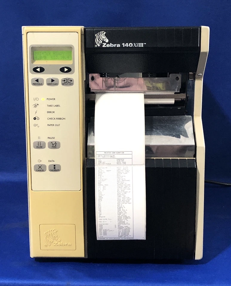 Zebra 140Xi III Label Thermal Printer 140-101-00000 ✅ GOOD PRINTHEAD ✅ Local PU - Image 3 of 4