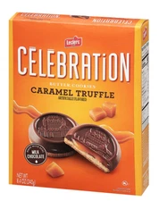 🟣 New Celebration Caramel Truffle Filled Chocolate Crunchy Cookies 8.4oz