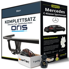 Für MERCEDES C-Klasse Sportcoupe C205 Anhängerkupplung starr +eSatz 7pol 15- NEU