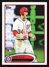 2012 Topps #661 Bryce Harper RC SCREAMING VARIATION Rookie Card. rookie card picture