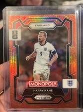 2026 Panini Prizm Monopoly Harry Kane FIFA World Cup Orange & Gold Icons No. 22