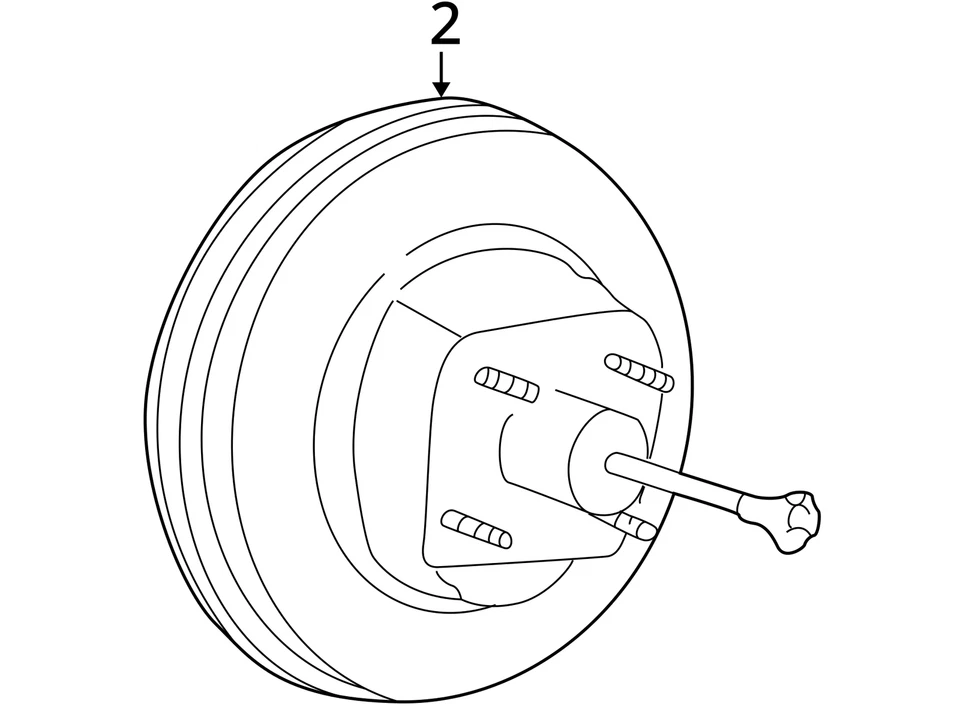 Booster de freio elétrico compatível com 02-03 Ford E150 Van 977414 - Imagem 4 de 4