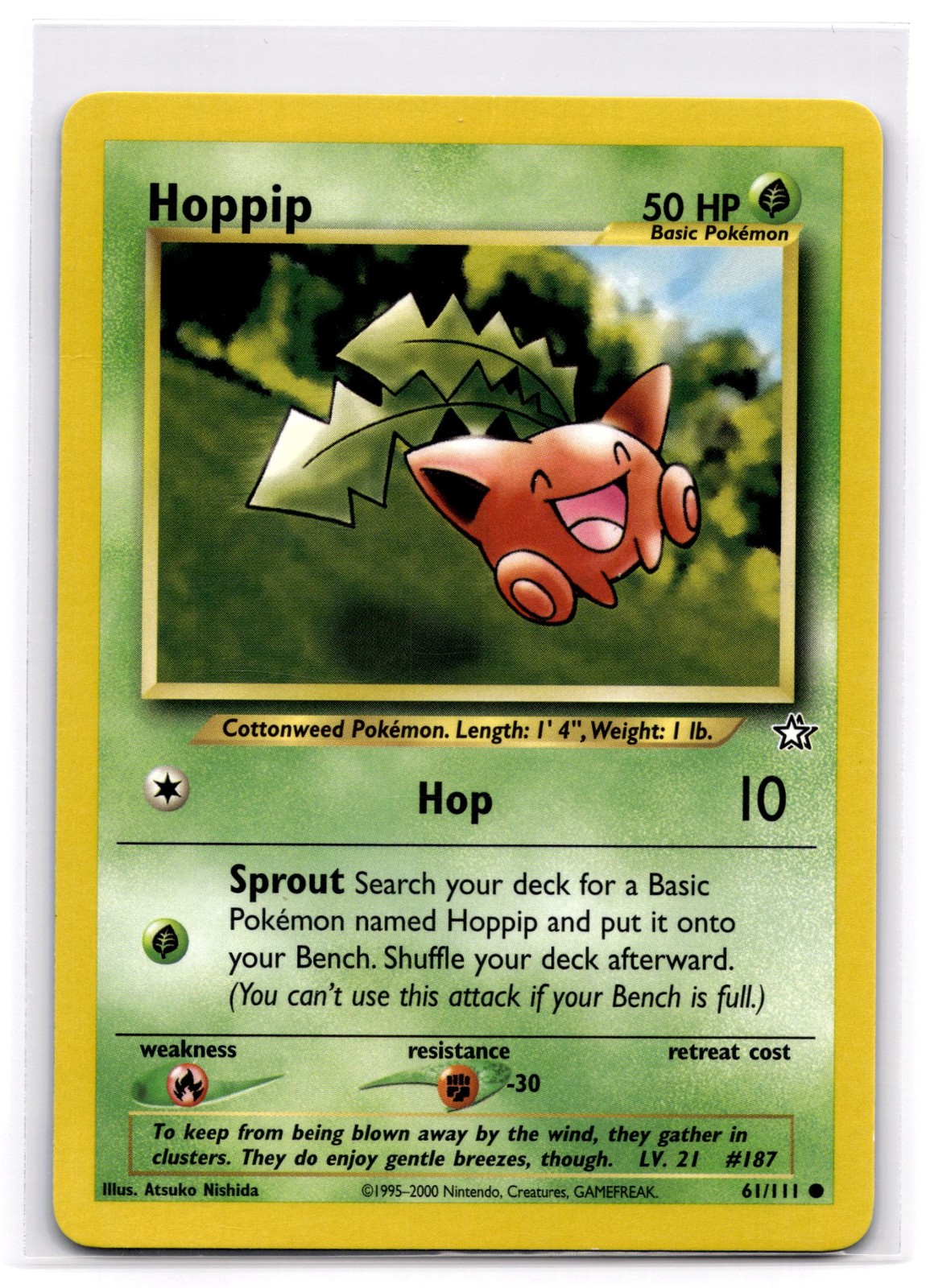 Hoppip 061/111 Unlimited - Pokemon Neo Genesis - NM