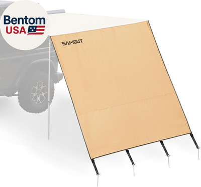 Awning Wall 6.6FT X 8.5FT Multi-Side Universal Awning Extension Waterproof Ripst