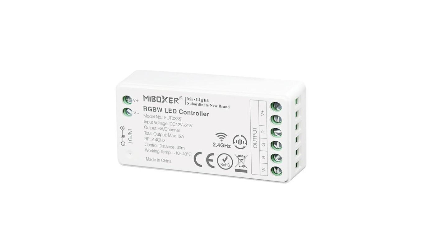 Контроллер светодиодный strefowy RGBW 12A 144W 12V strefowy RF 2,4ГГц MI-Light FUT038s