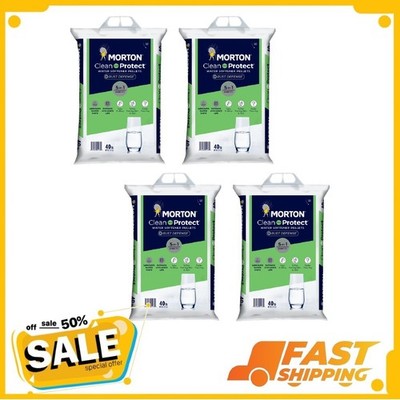 4P Morton  Clean and Protect Plus Rust Defense Water Softener Salt Pellets, 40lb