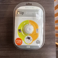 Belkin Flip Wireless USB KVM Switch F1DG102U Keyboard Video Mouse