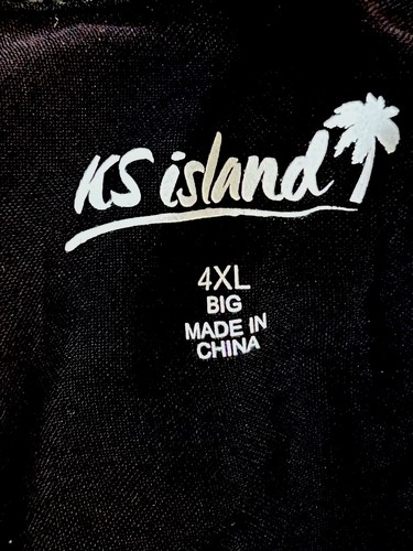 Mens 4XL SHIRT KS Island Hawaiian By KingSize Orange Tiki Bohemian NWT New Tags - Picture 3 of 4