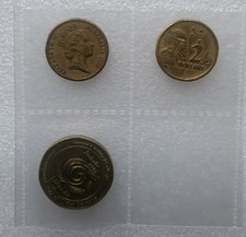 3 Australia Coins 2 Dollars 1992 1989 And 1 Dollar 1999
