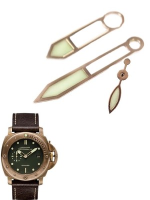 For Cal.P.9000 Movement Substitute Stealth Series Green Luminous Watch Needle