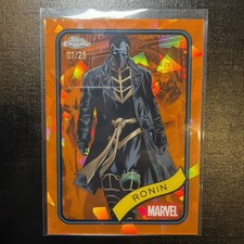 2025 Topps Marvel Chrome Sapphire ‼️ Orange Ref FOTP 1 /25 SSP #4 Ronin eBay 1/1