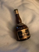 Empty bottle of 100-year old Grand Marnier with cork