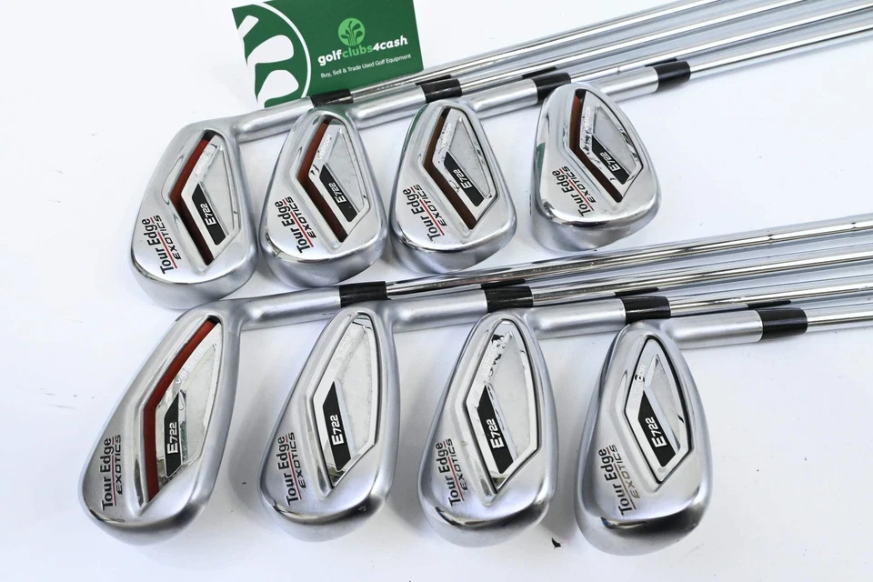 Tour Edge E722 Irons / 5-PW+GW+SW / Stiff Flex True Temper MPH 95 - Image 2 of 4