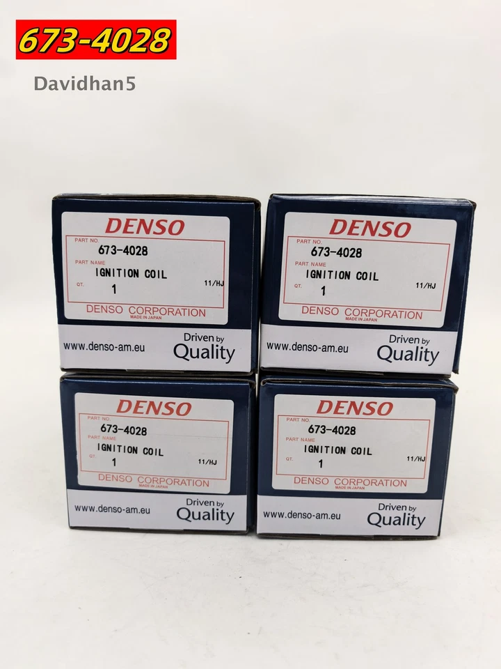 4Pcs Denso Ignition Coils 673-4028 for 2007-2020 Nissan INFINITI US 22448-EA000 - Image 2 of 4