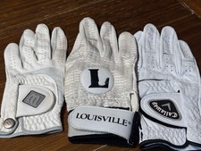 Lot of 5 Women  s Left Hand Golf Gloves Wilson FootJoy Callaway Louisville S M